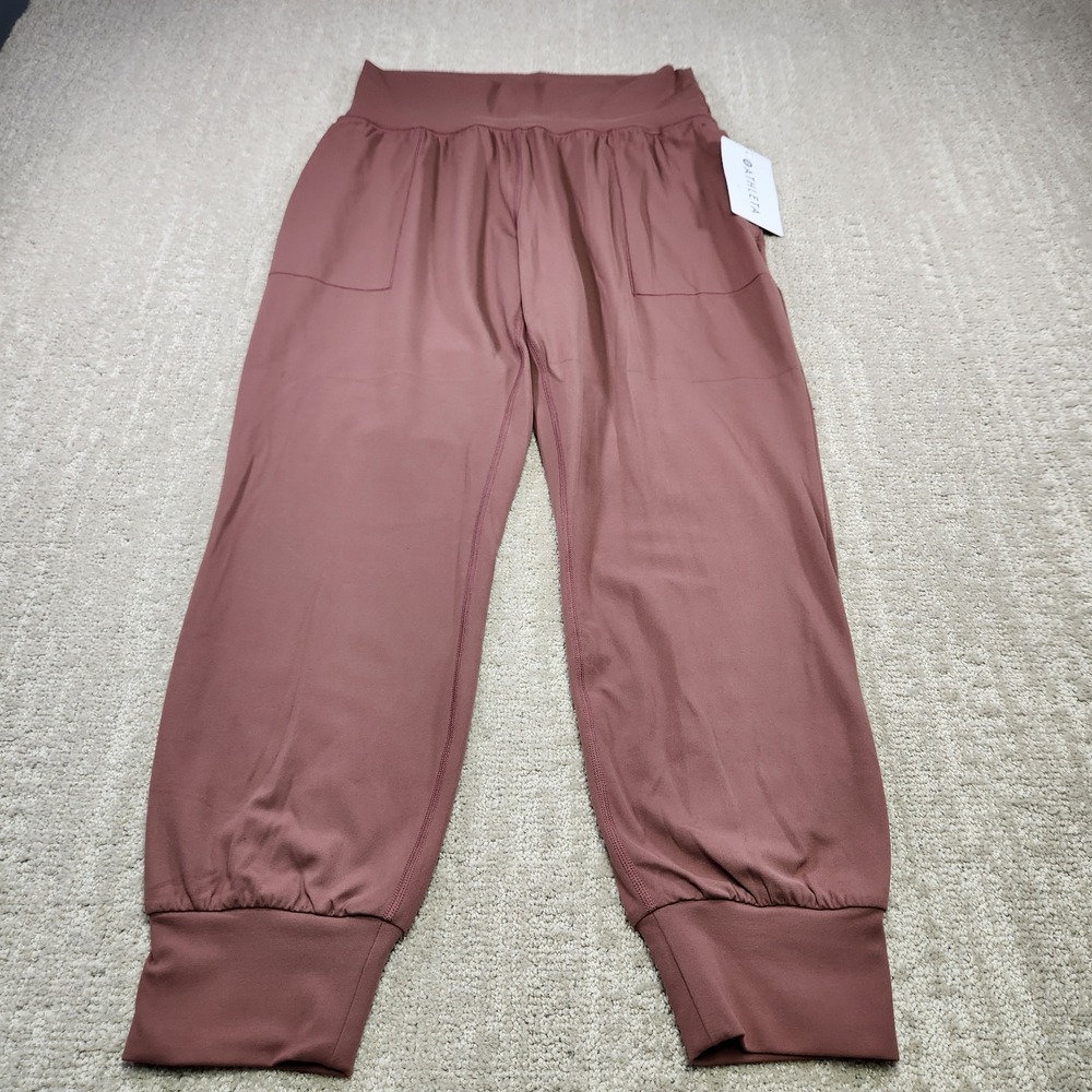 Athleta Pants Women Medium Salutation Jogger In Powervita High Rise NEW Stretch